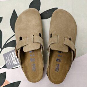 Birkenstock Boston Suede Taupe